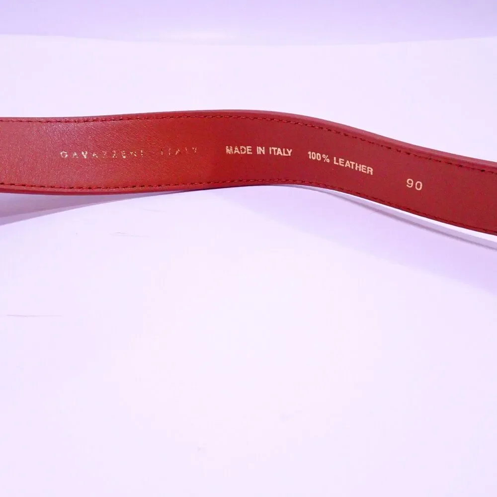 Veronica Beard GAVAZZENI Women's Jane Leather Gold buckle Belt  NWT 155 XS